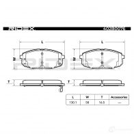 Тормозные колодки, комплект RIDEX 402b0076 S0COK X 1437658895 - Изображение 5