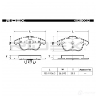 Тормозные колодки, комплект RIDEX U0X5 3 1437660417 402b0052 - Изображение 5