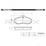 Тормозные колодки, комплект RIDEX 1437660459 402b0238 6C XK7 - Изображение 6