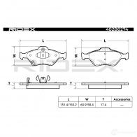 Тормозные колодки, комплект RIDEX 402b0274 7 DT51 1437660648 - Изображение 3