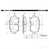 Тормозные колодки, комплект RIDEX 05X TCZ 402b0010 1437652317 - Изображение 5