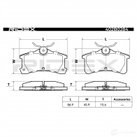 Тормозные колодки, комплект RIDEX 1437658973 W 8QOBN 402b0284 - Изображение 3