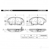 Тормозные колодки, комплект RIDEX 1437651552 KR WXS 402b0698 - Изображение 3