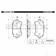 Тормозные колодки, комплект RIDEX 1437659066 09CP UF 402b0289 - Изображение 5