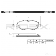 Тормозные колодки, комплект RIDEX 1437659700 I E7D76 402b0126 - Изображение 5