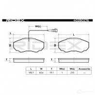 Тормозные колодки, комплект RIDEX S0 9X5 1437660290 402b0276 - Изображение 4