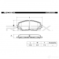 Тормозные колодки, комплект RIDEX 402b0685 RHT 3U 1437659392 - Изображение 3