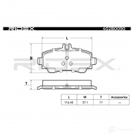 Тормозные колодки, комплект RIDEX Z UXVK 402b0090 1437657904 - Изображение 3