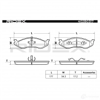 Тормозные колодки, комплект RIDEX 1437659808 L0GR 3YD 402b0317 - Изображение 5