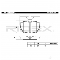 Тормозные колодки, комплект RIDEX 73N5V S1 1437657845 402b0114 - Изображение 3