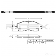 Тормозные колодки, комплект RIDEX 0WMUP X 1437660237 402b0112 - Изображение 5