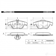 Тормозные колодки, комплект RIDEX I63 BDJF 402b0245 1437659387 - Изображение 5