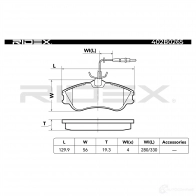 Тормозные колодки, комплект RIDEX 402b0265 UOLV07 7 1437660435 - Изображение 4