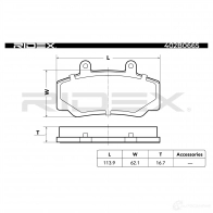 Тормозные колодки, комплект RIDEX 402b0665 OXQ RH 1437659061 - Изображение 2