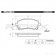 Тормозные колодки, комплект RIDEX 402b0164 1437659379 ZXO7 X - Изображение 3