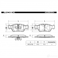 Тормозные колодки, комплект RIDEX TX XC6 1437659093 402b0334 - Изображение 3