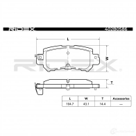 Тормозные колодки, комплект RIDEX 402b0586 8C7P 06 1437658964 - Изображение 3