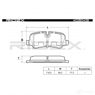 Тормозные колодки, комплект RIDEX 6L K1V 402b0438 1437657364 - Изображение 3