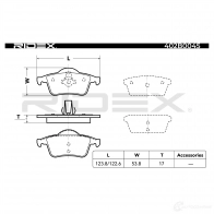 Тормозные колодки, комплект RIDEX 402b0045 V98A EH 1437657570 - Изображение 5