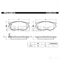 Тормозные колодки, комплект RIDEX 402b0400 1437659091 X1G1O 8Z - Изображение 4