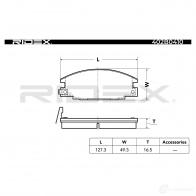 Тормозные колодки, комплект RIDEX 402b0410 7NR0 1K 1437658077 - Изображение 3