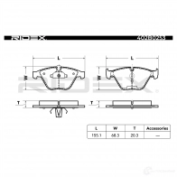Тормозные колодки, комплект RIDEX FFO N7G 402b0253 1438485261 - Изображение 3