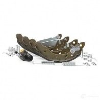 Барабанные тормозные колодки, комплект RIDEX BX GJD 3859b0006 1437673668 - Изображение 3