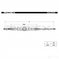 Трос ручника, стояночного тормоза RIDEX O 6KTD 124c0101 1437707575 - Изображение 4