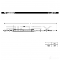 Трос ручника, стояночного тормоза RIDEX G7F HUH 124c0114 1437707533 - Изображение 6