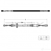 Трос ручника, стояночного тормоза RIDEX DZ283 I 1437706067 124c0226 - Изображение 6