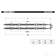 Трос ручника, стояночного тормоза RIDEX 124c0016 1437706948 HI9X 2 - Изображение 6