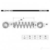 Пружина RIDEX 1437704642 188c0366 KKZK 1 - Изображение 3
