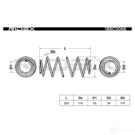 Пружина RIDEX 1437670366 188c0066 88W6 KD - Изображение 3