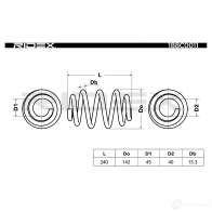 Пружина RIDEX YS LAM 1437703550 188c0011 - Изображение 5