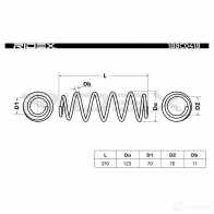 Пружина RIDEX L8V IK 1437702839 188c0418 - Изображение 3