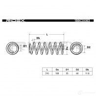 Пружина RIDEX 1437704562 F3 6WXI5 188c0083 - Изображение 4