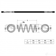 Пружина RIDEX 2QOX I 1437703142 188c0192 - Изображение 5