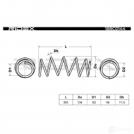 Пружина RIDEX 188c0144 R ZXARR 1437704646 - Изображение 4