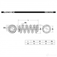 Пружина RIDEX 1437703189 T9C TD8 188c0239 - Изображение 6