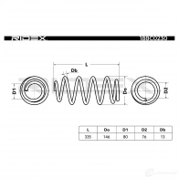 Пружина RIDEX 1437703635 OI4GN 1 188c0230 - Изображение 4