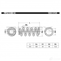 Пружина RIDEX 1437703665 2A1 JHF 188c0158 - Изображение 3