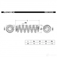 Пружина RIDEX 188c0026 1437704610 OU UUP0N - Изображение 5