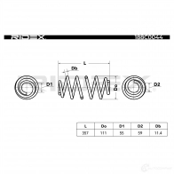 Пружина RIDEX 1437670385 188c0044 EAC93J G - Изображение 4