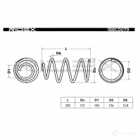Пружина RIDEX 188c0079 EPG R8 1437703148 - Изображение 5