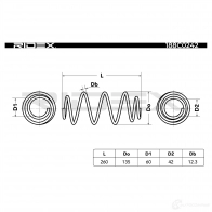 Пружина RIDEX 1437705065 6MA KDJ 188c0242 - Изображение 5