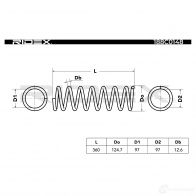 Пружина RIDEX Z0RJ ONO 1437702645 188c0148 - Изображение 4
