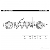 Пружина RIDEX EK G77M9 188c0029 1437705068 - Изображение 4