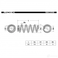 Пружина RIDEX 1437702590 V LY5D 188c0398 - Изображение 4