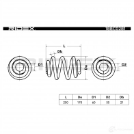 Пружина RIDEX U9L A06 188c0281 1437704633 - Изображение 5