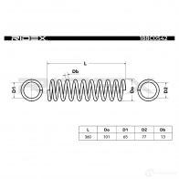 Пружина RIDEX 1437703423 CU4A ST8 188c0542 - Изображение 5